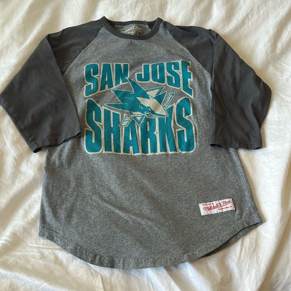 San Jose Sharks 3/4 sleeve shirt